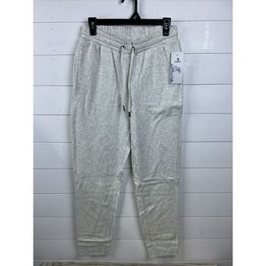 icyzone Lightweight Joggers Pants‎ for Women - Athletic Heather Off Wht Sz M